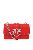 naramna torba/damska torbica brez ročajev mini love Pinko 	rdeča	