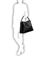 nakupovalna torba + torbica za okoli pasu Emporio Armani 	črna	