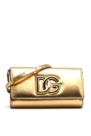 Usnjena aktovka Dolce & Gabbana 	zlata	