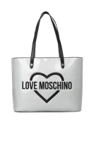 nakupovalna torba Love Moschino 	srebrna	