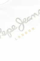 Majica HANA GLITTER | Regular Fit Pepe Jeans London 	bela	