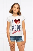 Majica MACA | Regular Fit Pepe Jeans London 	bela	