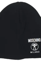 volnena kapa Moschino 	črna	