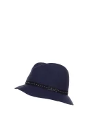 wełniany klobuk Liu Jo 	temno modra	