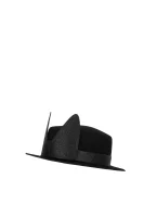 wełniany klobuk brim Karl Lagerfeld 	črna	