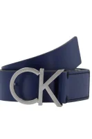 skórzany pas za podvezico Calvin Klein 	modra	