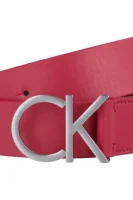 skórzany pas za podvezico ck logo Calvin Klein 	rdeča	