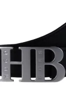 skórzany pas za podvezico hb_icon-v_sz35 BOSS BLACK 	črna	