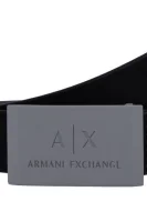 skórzany pas za podvezico Armani Exchange 	črna	