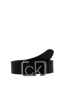 skórzany pas za podvezico ck signature Calvin Klein 	črna	