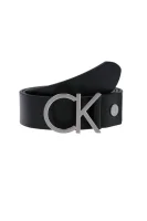 skórzany pas za podvezico logo Calvin Klein 	črna	