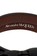 Usnjena zapestnica Alexander McQueen 	črna	