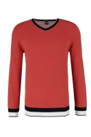 pulover damiano | regular fit BOSS BLACK 	rdeča	
