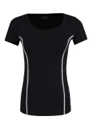 majica | slim fit EA7 	črna	