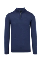 pulover banello-p | slim fit BOSS BLACK 	modra	