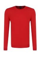 wełniany pulover botto-l | regular fit BOSS BLACK 	rdeča	