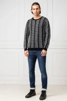 volneni pulover | regular fit Karl Lagerfeld 	črna	