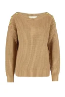 pulover | loose fit Michael Kors 	peščena	