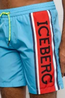 kratke hlače kąpielowe | regular fit Iceberg 	svetlo modra barva	