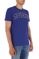 t-shirt varsity embossed | regular fit Superdry 	modra	