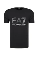 t-shirt | slim fit EA7 	črna	