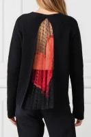 pulover | regular fit Red Valentino 	črna	