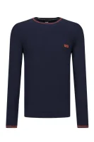 pulover ridney_w19 | regular fit BOSS GREEN 	temno modra	