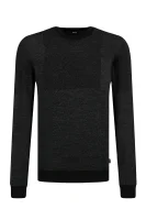 volneni pulover bilivio | regular fit BOSS BLACK 	črna	