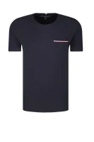 t-shirt rwb pocket flex tee | regular fit Tommy Hilfiger 	temno modra	