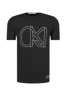 t-shirt graphic | slim fit CALVIN KLEIN JEANS 	črna	