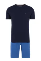 pižama logo | regular fit Tommy Hilfiger 	temno modra	