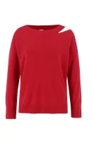 pulover calanthe | regular fit | z dodatkom kašmirja Pinko 	rdeča	