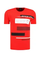 t-shirt tee 5 | regular fit BOSS GREEN 	rdeča	