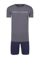 pižama ss short set logo | regular fit Tommy Hilfiger 	siva	