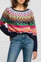 volneni pulover | loose fit My Twin 	večbarvna	