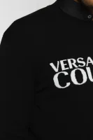 Pulover | Regular Fit cu adaos de lână Versace Jeans Couture 	črna	