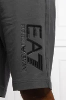 Kratke hlače | Regular Fit EA7 	grafitna barva	