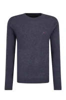 wełniany pulover soft cneck | regular fit Tommy Hilfiger 	grafitna barva	