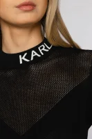 Pulover | Slim Fit Karl Lagerfeld 	črna	