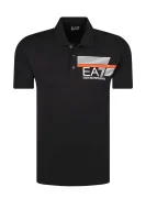 polo | regular fit EA7 	črna	