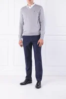 pulover | regular fit | z dodatkom svile Hackett London 	pepelnata	