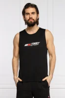Oprijeta majica ESSENTIALS | Regular Fit Tommy Sport 	črna	