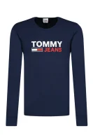 longsleeve | regular fit Tommy Jeans 	temno modra	