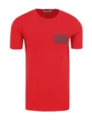 t-shirt takeos | slim fit CALVIN KLEIN JEANS 	rdeča	