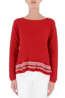 pulover valeska | regular fit Tommy Hilfiger 	rdeča	