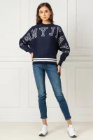 pulover tjw batwing | loose fit Tommy Jeans 	temno modra	