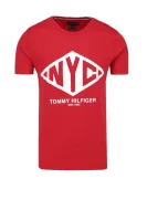 t-shirt shear tee | regular fit Tommy Hilfiger 	rdeča	