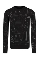 pulover lovelli | regular fit BOSS BLACK 	črna	