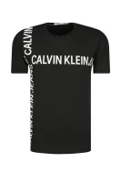 majica | regular fit CALVIN KLEIN JEANS 	črna	