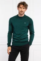 Volneni pulover ANSERLOT | Regular Fit BOSS ORANGE 	stekleno zelena	